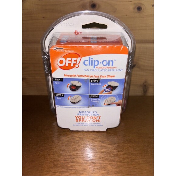 Off! Clip On Mosquito Bug Repellent Fan 1 Refill No Spray 12 HR Protection New - Picture 5 of 6